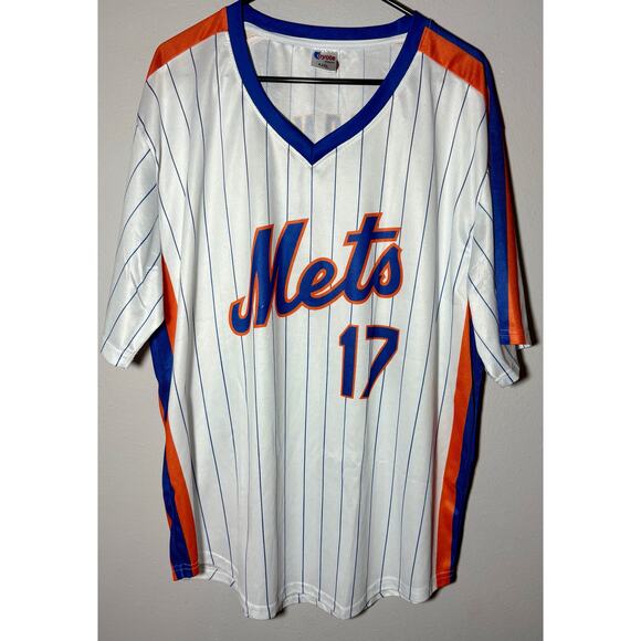 New York Mets Keith Hernandez #17 MLB White Replica Baseballs Jersey Sz 2XL - Picture 1 of 9